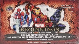 elwaybalmorez~2021 Upper Deck Marvel Beginnings Volume 2 Series 1 Trading Cards Box Break