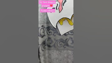 My first dragon puppet ❤️ ~|Inspired by:@xadia._x383 |~ #dragonpuppet #craft #first