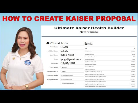 How to Create Kaiser Proposal