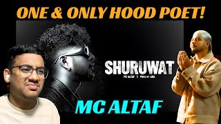 King Of Concious Rap ! MC Altaf - Shuruwat | Prod. by Adil | Official Music Video | REACTION