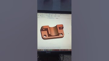 simple mechanical part using solid works #fiverr #3dprinting #solidworks