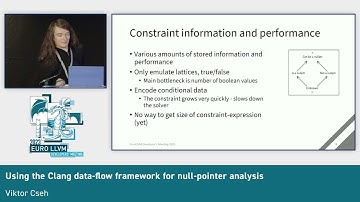 2023 EuroLLVM - Using the Clang data-flow framework for null-pointer analysis