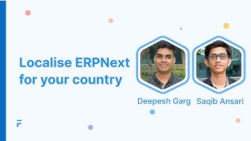 Localise ERPNext for Your Country