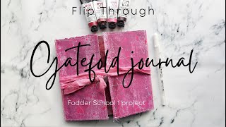 January Fodder School 1: Flip Through of Gatefold journal