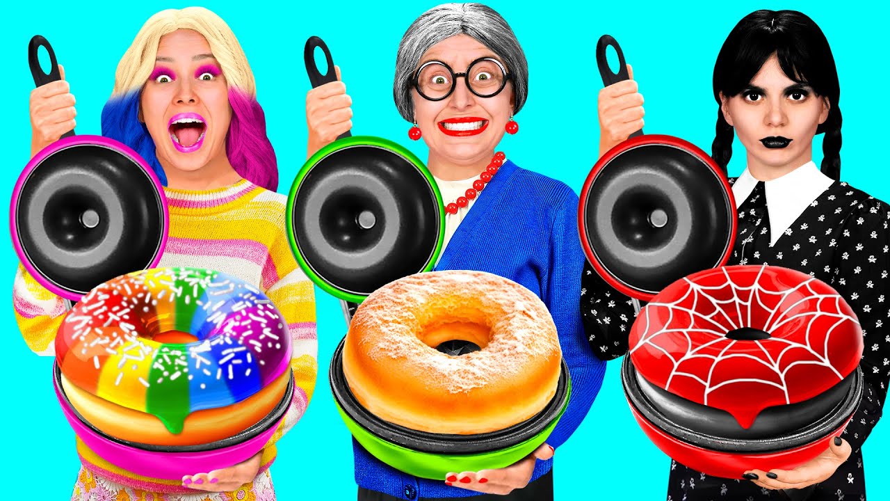 Кулинарный Челлендж: Я против Бабушки | Забавные Лайфхаки с Едой от BaRaDa Gold Challenge