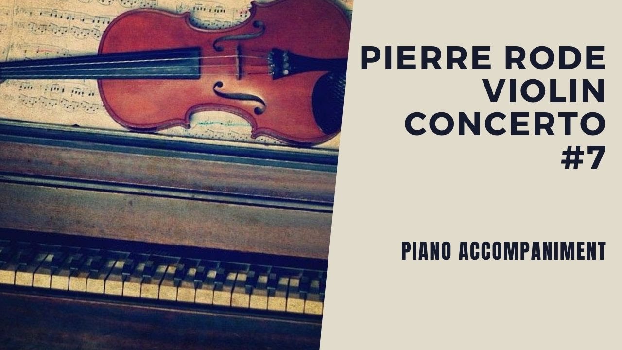 Pierre Rode violin concerto op 9 no 7 in C major / I Moderato / Piano