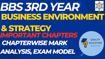 BBS 3rd Year | Business Environment & Strategy | Important Chapter & Chapter Wise Mark Analysis