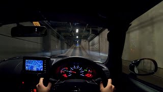 【Test Drive】2019 New DAIHATSU COPEN GR SPORT 660cc Turbo FF - POV Night Drive