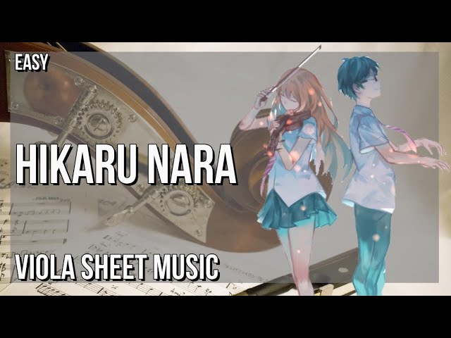 Hikaru Nara-Your Lie in April OP1- Free Piano Sheet Music & Piano Chords