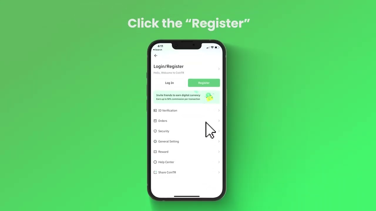 How to Create an account on cointr app