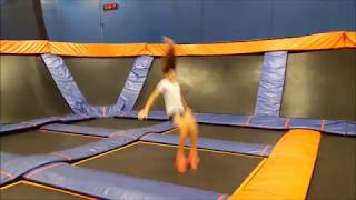 Wakeboard trampoline family training