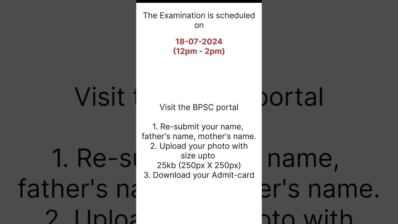 BPSC Assistant Architect Recruitment written examination Admit-Cards are out 🔥 
