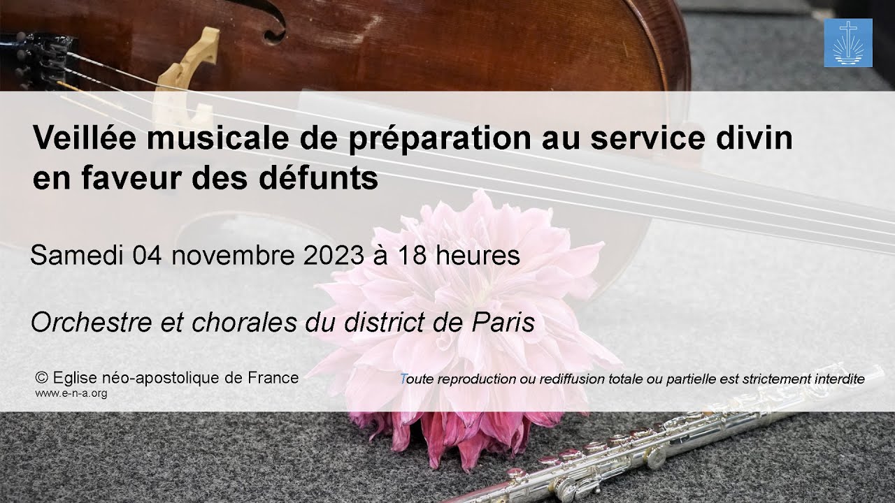 Veillée musicale de préparation au service divin en faveur des défunts | 04 novembre 2023, 18 heures