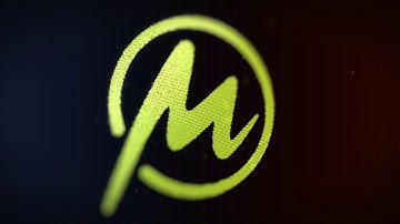 Glossy particle logo intro-"Motioncrunch"