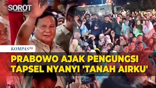 Sambut Tahun Baru 2026, Prabowo-Para Menteri Nyanyi Lagu 'Tanah Airku' Bersama Pengungsi di Tapsel