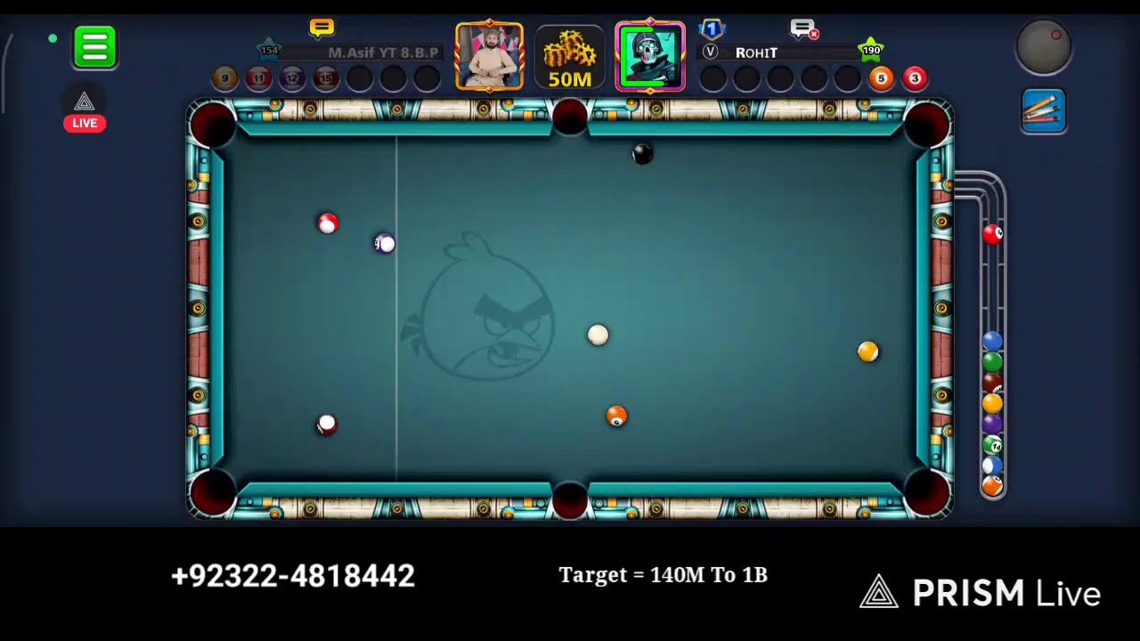 8 Ball Pool Target 1B Let's Start Where i Stop......