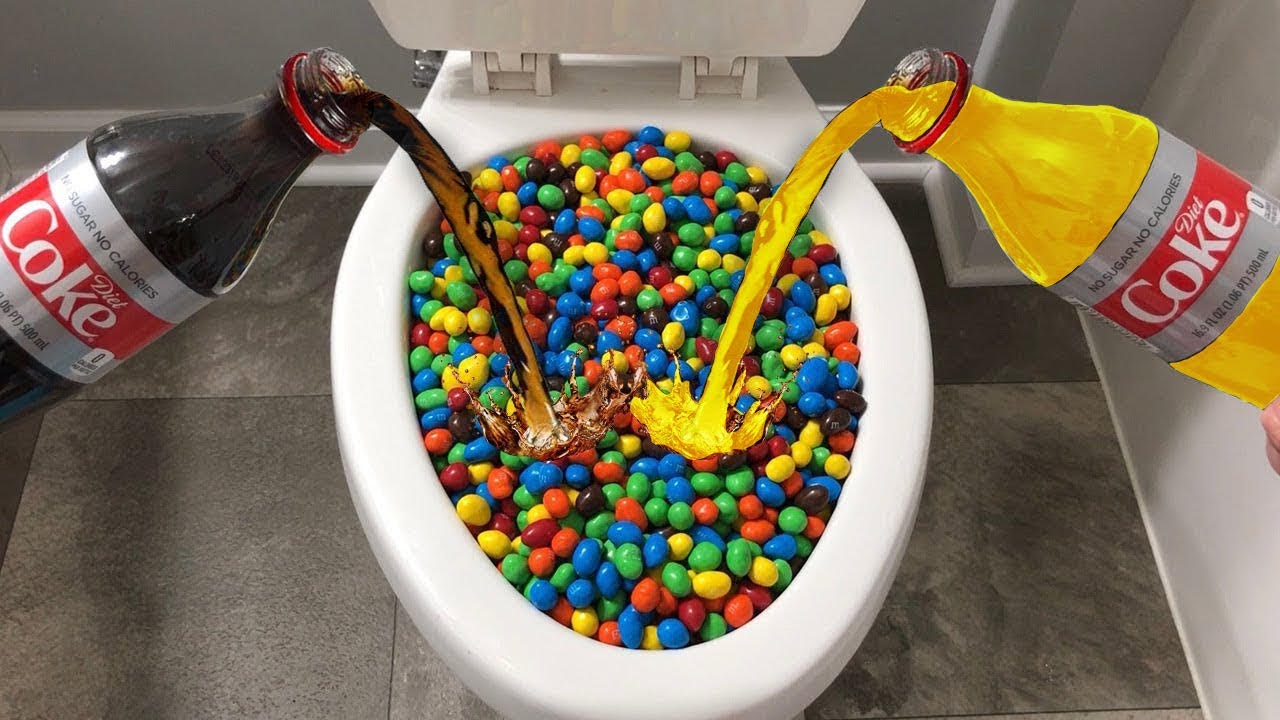 Will it Flush? - Coca Cola, Fanta, Mirinda Balloons and McDonalds