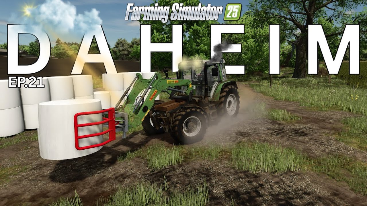 Silage Ballen Stapeln  - Daheim 🏠 - EP.21 - LS25