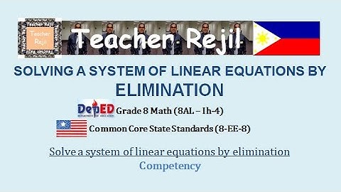 Grade 8-Solving Systems of Linear Equations by Elimination