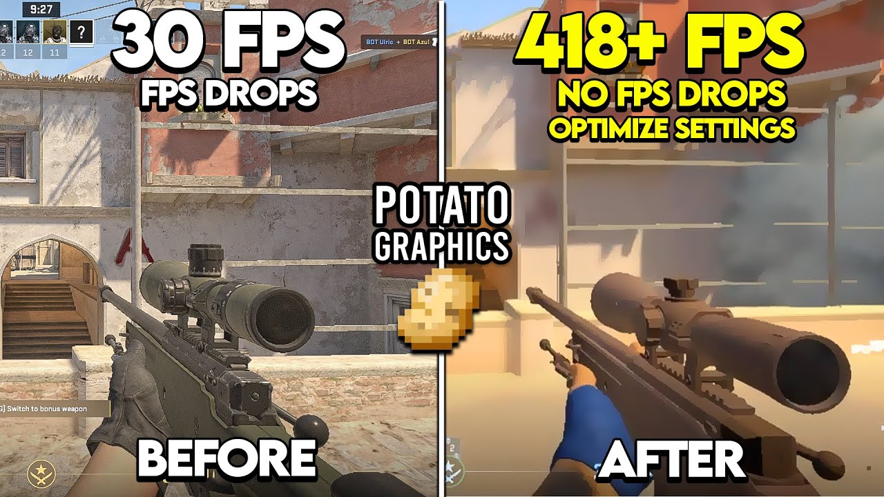 🔥 Руководство по графике CS2 POTATO 🔥 МАКСИМАЛЬНОЕ увеличение FPS для слабых ПК!