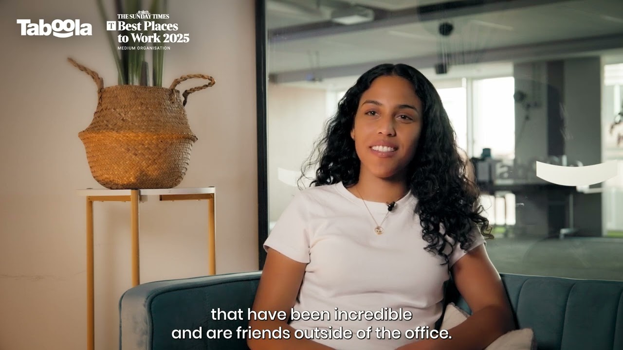 Why Taboola London is a Sunday Times Best Place to Work 2025 | Employee POV's