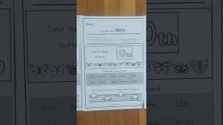 Back to school math worksheets