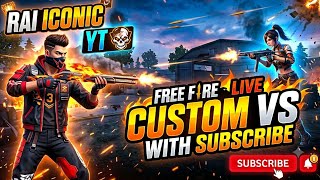 FREE FIRE LIVE CUSTOM ROOM | FF LIVE GIVEAWAY 😉 ❤️ #freefirelive #ff #fflive #fflivetournament