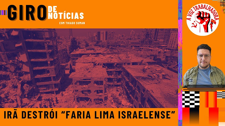 IRÃ DESTRÓI FARIA LIMA ISRAELENSE - GIRO DE NOTÍCIAS com Thiago Suman