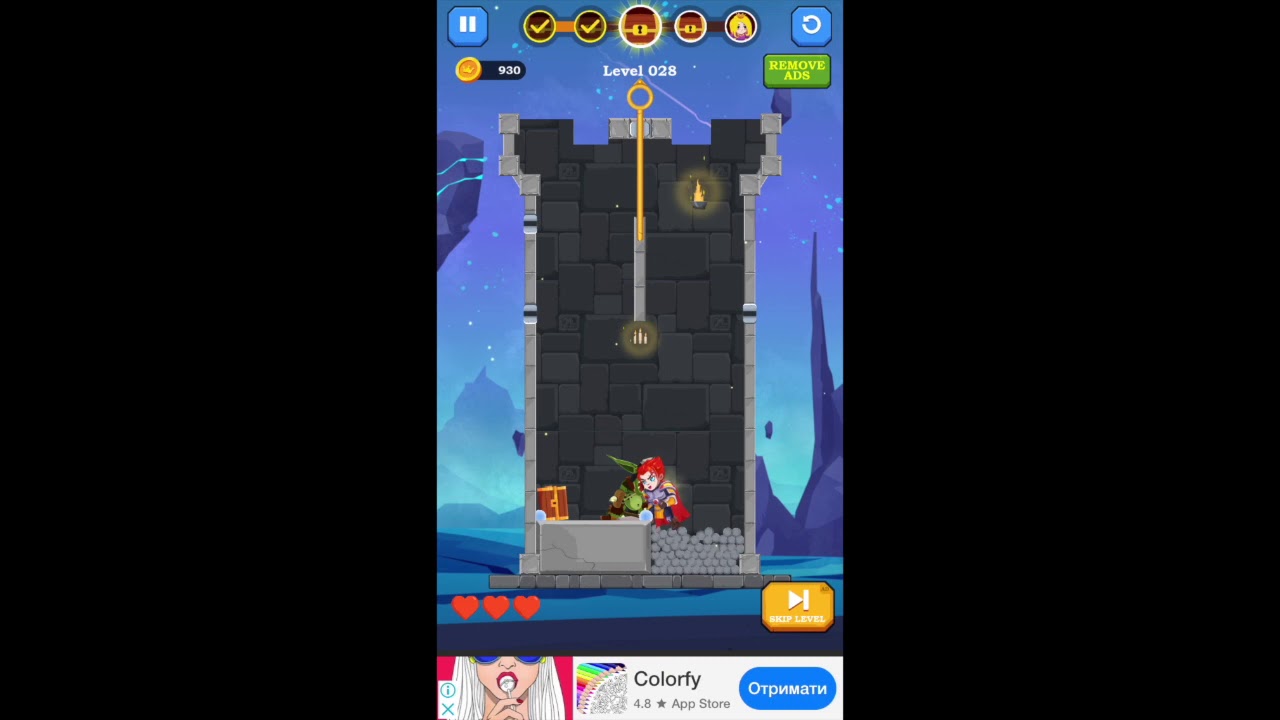 Hero Rescue. Levels 21 - 40. Walkthrough. - YouTube