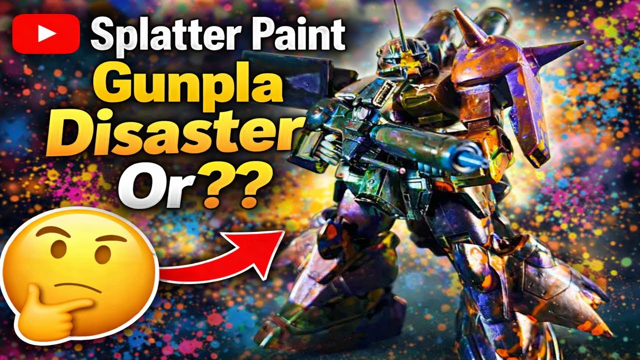 I TRIED A SPALLTER PAINTED ZAKU III!   DISASTER OR MASTERPIECE??