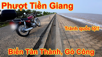 Biển Tân Thành Gò Công | Phượt Miền Tây | Con đường đê biển dài 12 Km | Review đường đi chi tiết
