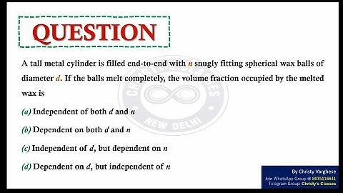 A question on Volume of a cylinder | CSIR-NET JUNE 2017 | General Aptitude | July Mary Mathew