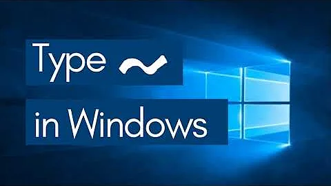 How to write the tilde symbol (~) in Microsoft Windows?