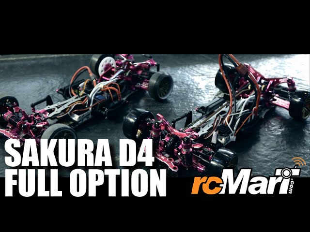 First Action Video of 3 Racing Full Option Sakura D4 AWD / RWD