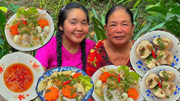 Huỳnh Như Vlogs Nấu Bánh Canh Bột Xắt Cá Lóc Ăn Cùng Mẹ Ở Nhà Chồi Ngày Mưa Bão