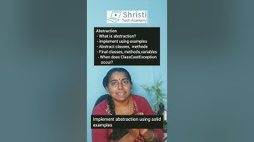 Roadmap to become a Java Developer Part 4B Abstraction Encapsulation #shristitechacademy #java