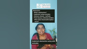 Roadmap to become a Java Developer Part 4B Abstraction Encapsulation #shristitechacademy #java