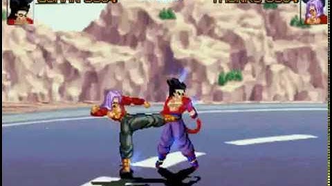 Dragon ball AF Ssj4 gohan vs Ssj4 trunks