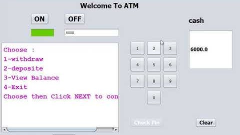 ATM Program - Java GUI