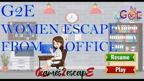 G2E Woman Escape From Office Walkthrough [Games2Escape]
