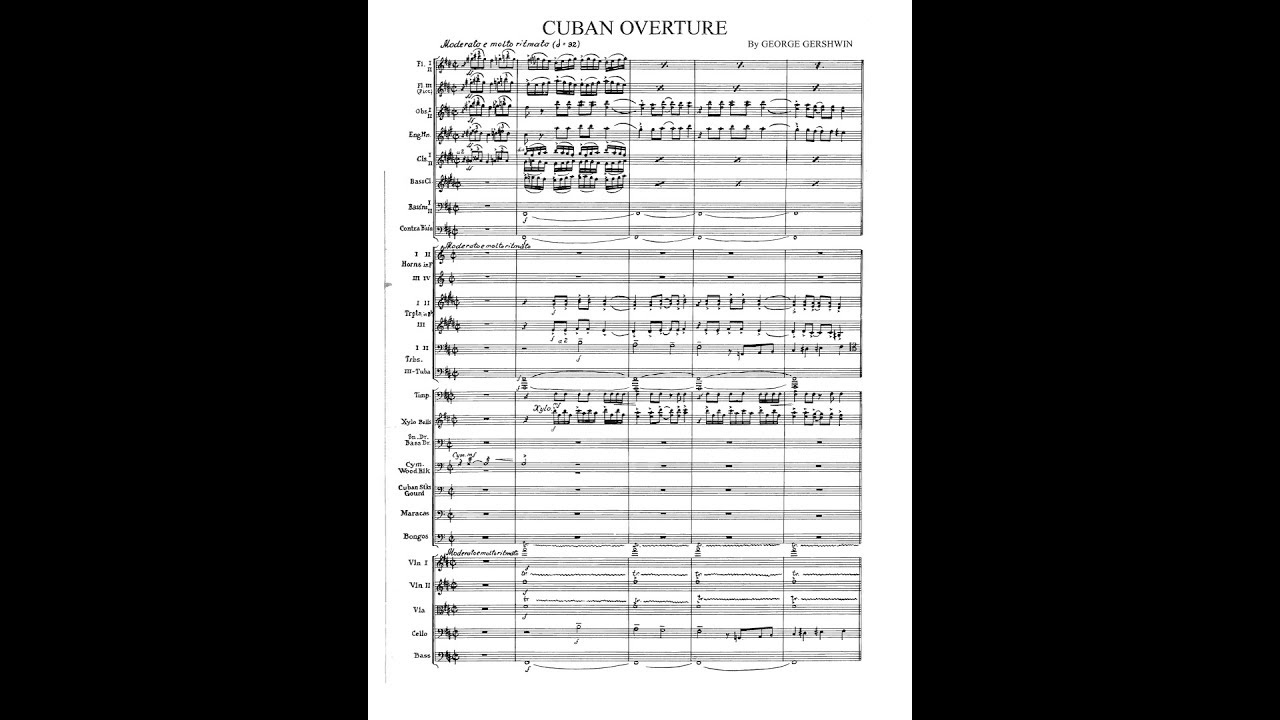 Gershwin - Cuban Overture (Score)