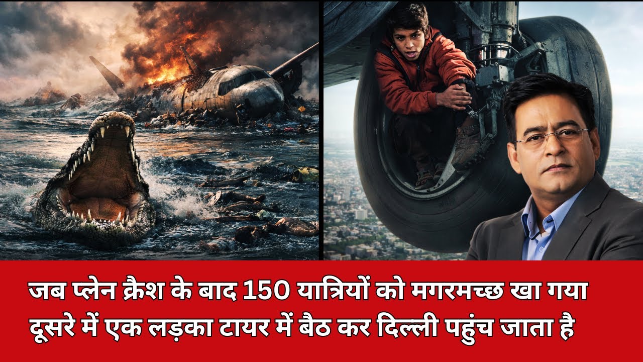 जब प्लेन क्रैश के बाद 150 यात्रियों को मगरमच्छ खा गया दूसरे में एक लड़का टायर में बैठ कर दिल्ली पहुंच