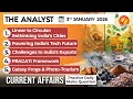 Current Affairs Today 3 JAN 2026 I UPSC Daily Current Affairs I The Hindu Analysis I The Analyst