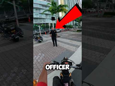 This COP Didn’t  like my E-bike👮‍♂️😳 #shorts