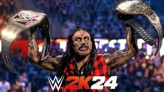 WWE 2k24 MyRise (Full Movie) Road To Wrestlemania Undisputed Championship