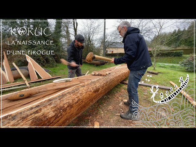 La naissance d'une pirogue - PARTIE 3-1 - Le façonnage