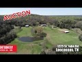 AUCTION 5/16/20 - 63+/- Acre Farm For Sale in Lascassas, TN - 4 BR, 3 BA Home, Barn, Shop, Pond