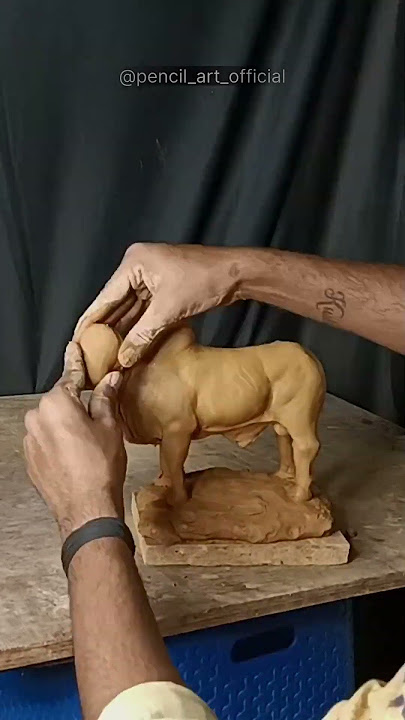 how to make easy cow || How to make Bull || creativity clay modelling #claymodeling #cow