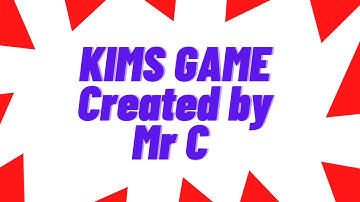 Kims Game - African Animals