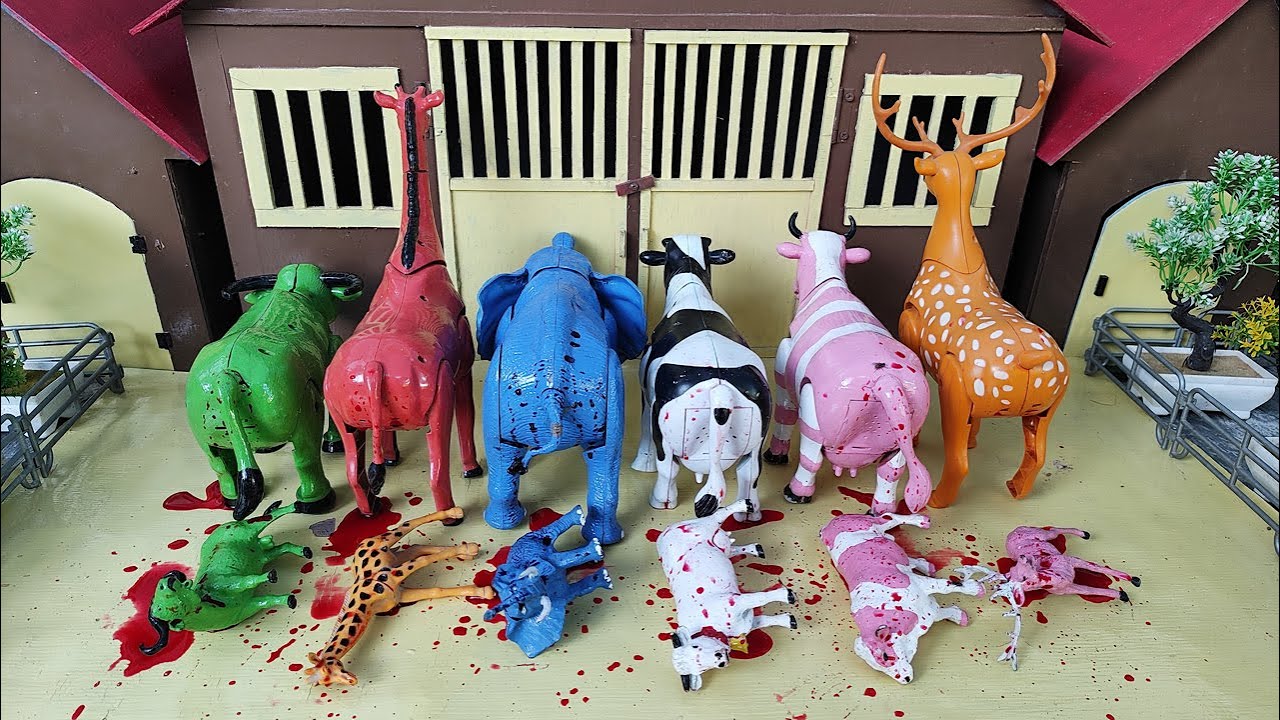 Вадидау ‼️ Процесс родов милой коровы с помощью кесарева сечения, имитация забоя коровы-курбана, ...